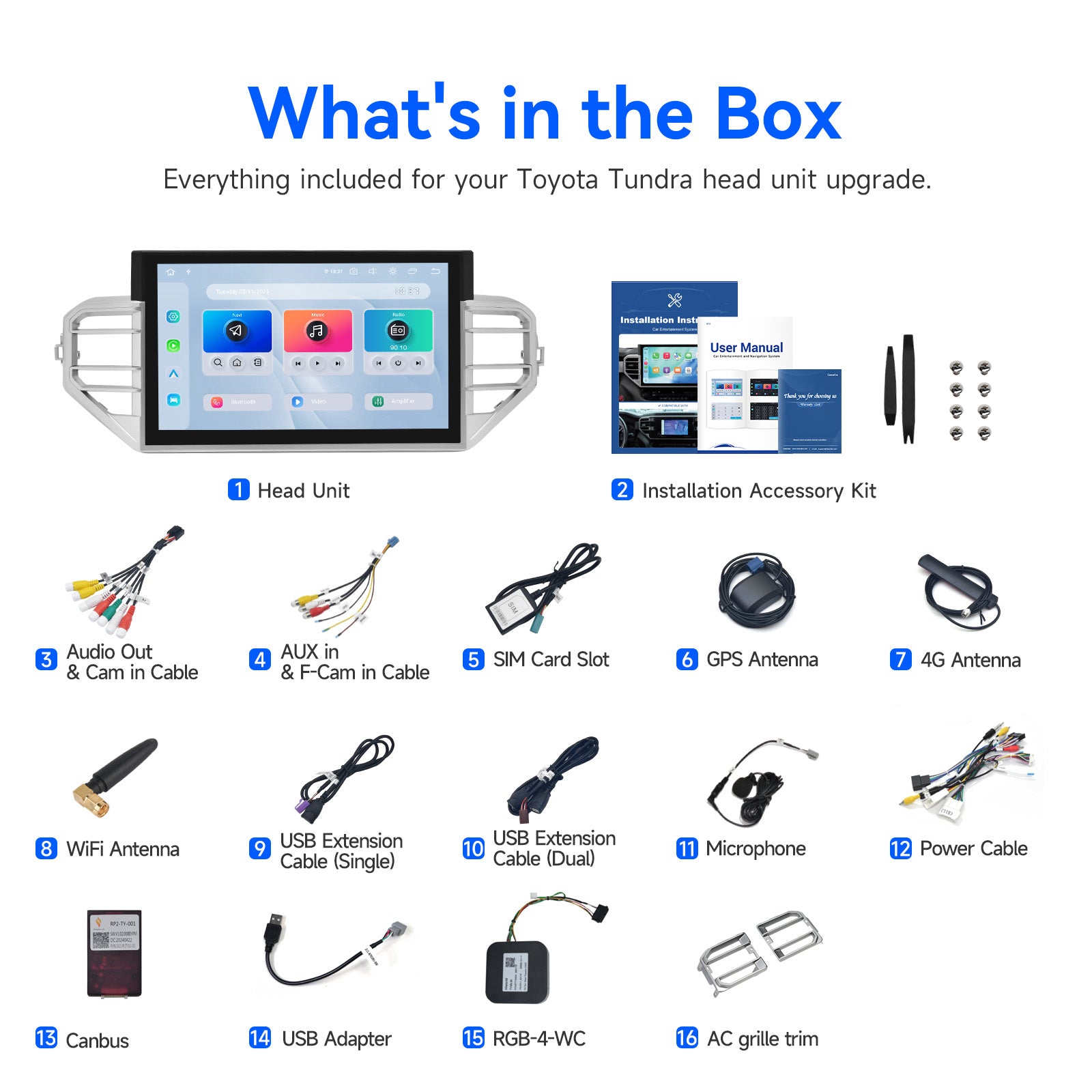 Dasaita Tundra stereo plug-and-play installation OEM harness connector compatibility