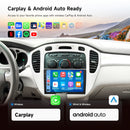 Dasaita Android13 Car Stereo for Toyota Highlander 2000-2006 Wireless Carplay & Android Auto Car Radio | Qualcomm 665 | 9" QLED Screen | Wifi+4G LTE | 6G+64G | DTS|GPS Navigation Head Unit | Optical Output