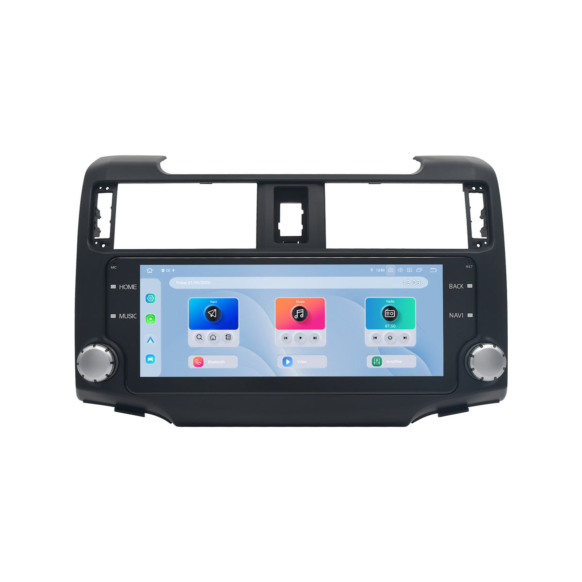 Dasaita 10.25 inch QLED car stereo for Toyota 4Runner with physical knobs