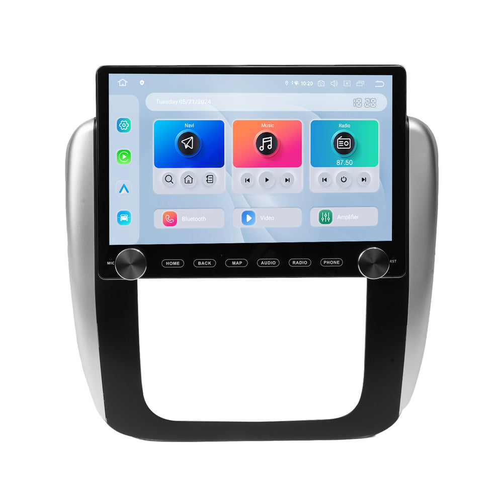 Dasaita 11.6-inch head unit with physical buttons and dual rotary knobs