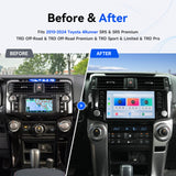Dasaita Toyota 4Runner Android head unit installed in factory dashboard