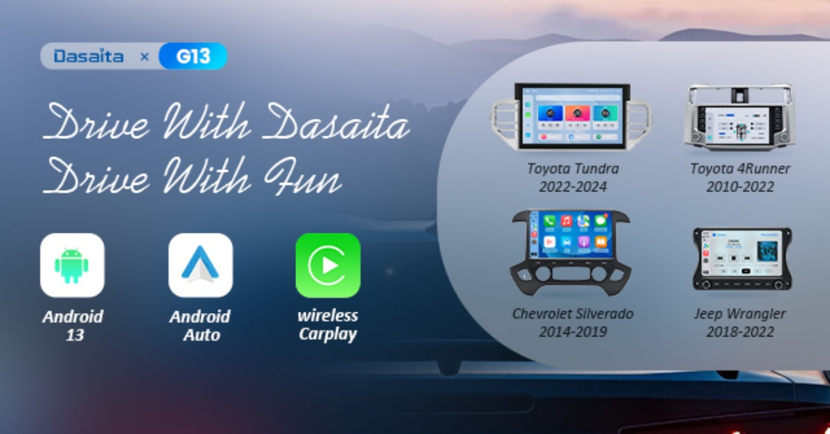 Dasaita Android 13 Toyota Tacoma 2016-2022 11.6 inch QLED head unit wireless CarPlay Android Auto