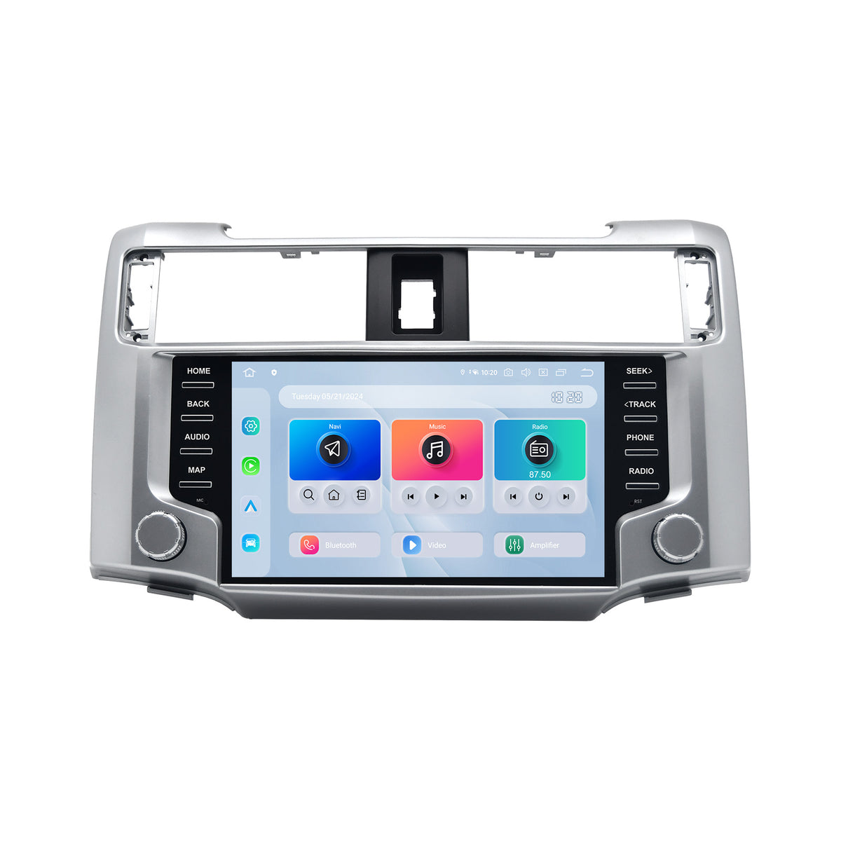 Dasaita silver 9 inch QLED car stereo for Toyota 4Runner 2010-2024