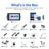 Factory radio removal, wiring connection, and head unit installation steps