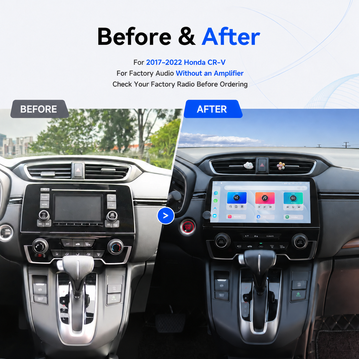 Dasaita 10.33" QLED Car Stereo for Honda CR-V 2017–2022