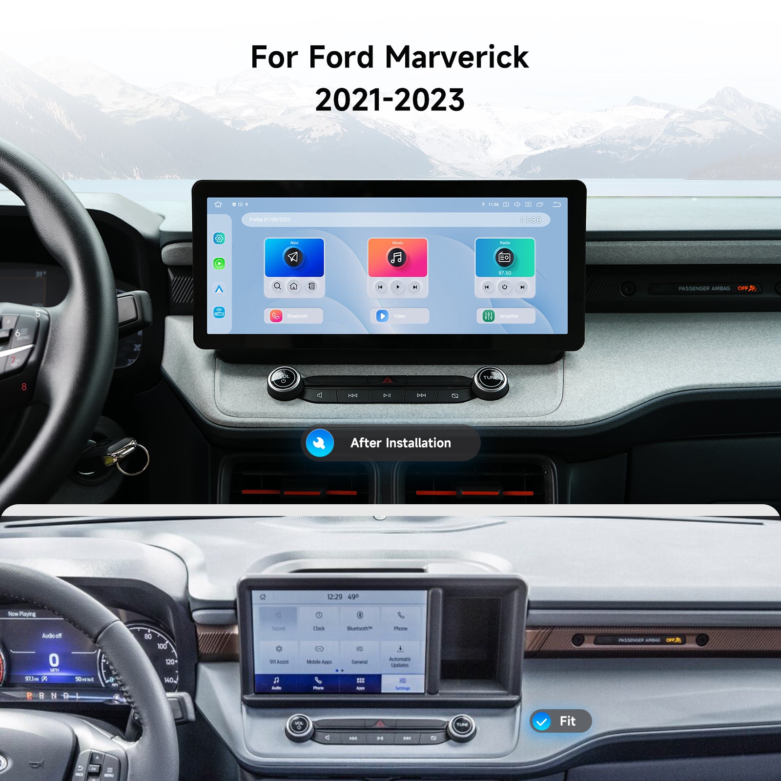 Ford Maverick carplay stereo