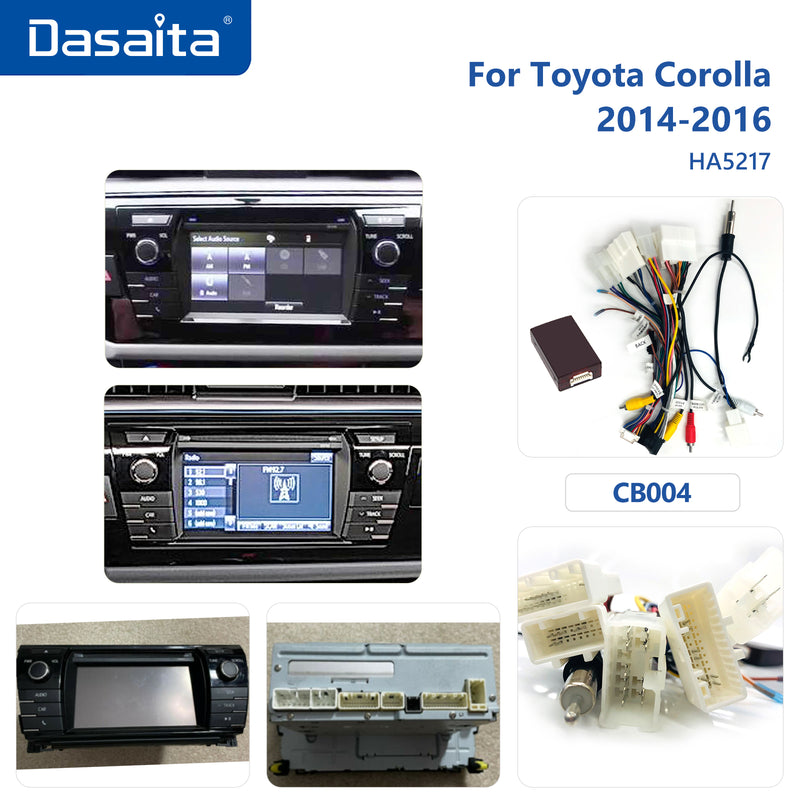 Dasaita Android12 Car Stereo for Toyota Corolla 2014-2016 LHD Wireless Carplay & Android Auto Car Radio | Qualcomm 665 | 10" QLED Screen | Wifi+4G LTE | 6G+64G | DSP|GPS Navigation Head Unit | Optical Output