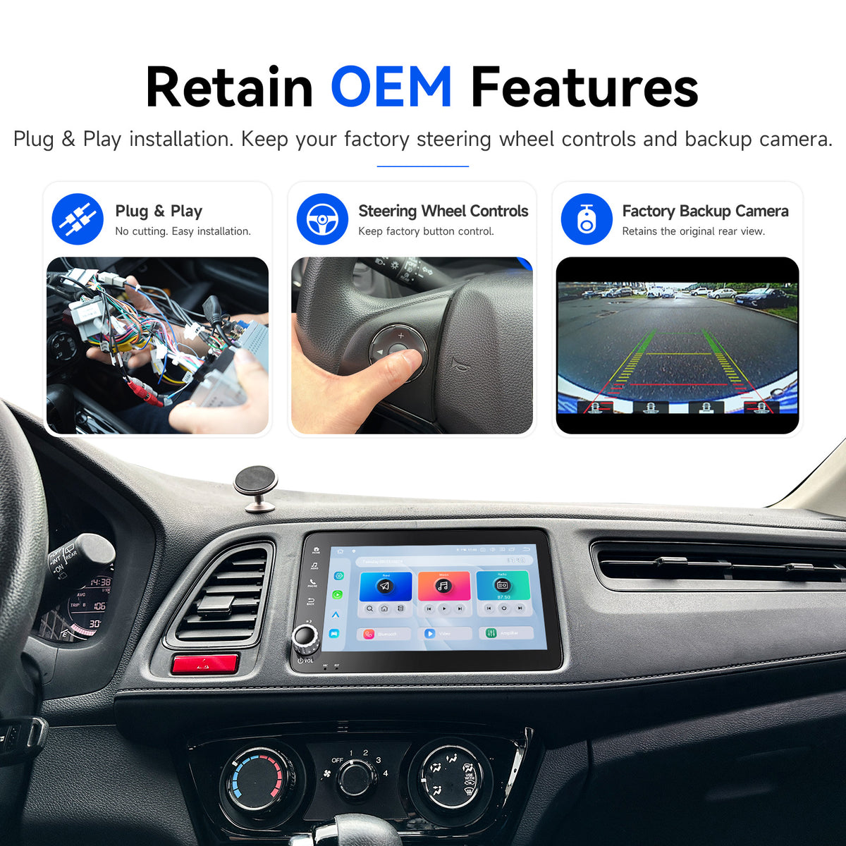 Honda HR-V backup camera steering wheel controls and LaneWatch retention