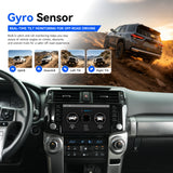 Off-road inclinometer with pitch and roll display on Toyota 4Runner head unit