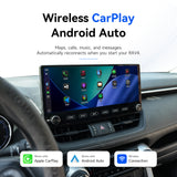 Wireless Apple CarPlay and Android Auto on the Dasaita RAV4 touchscreen.