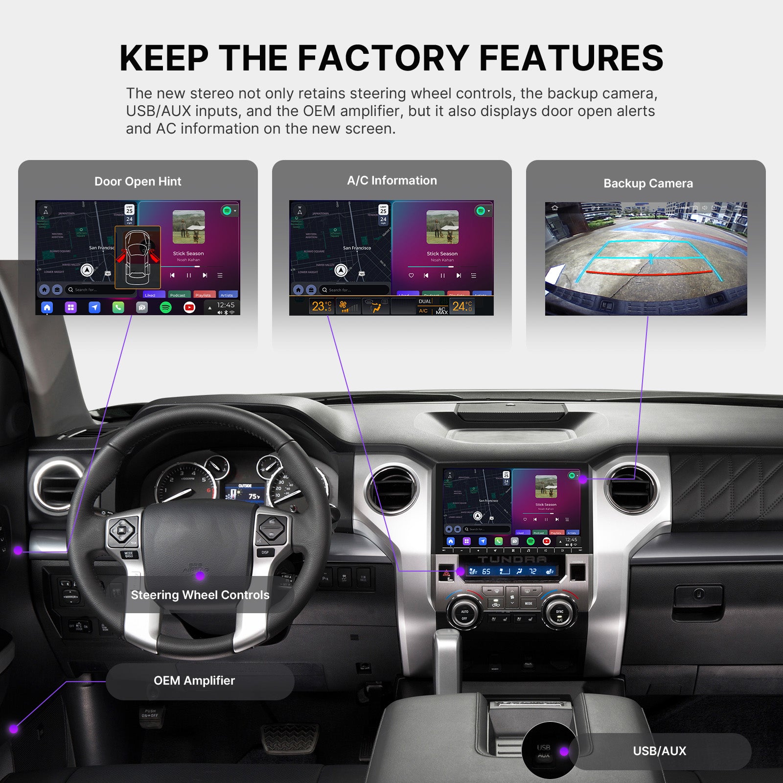 Dasaita Vivid13 Car Stereo for Toyota Tundra 2014-2021