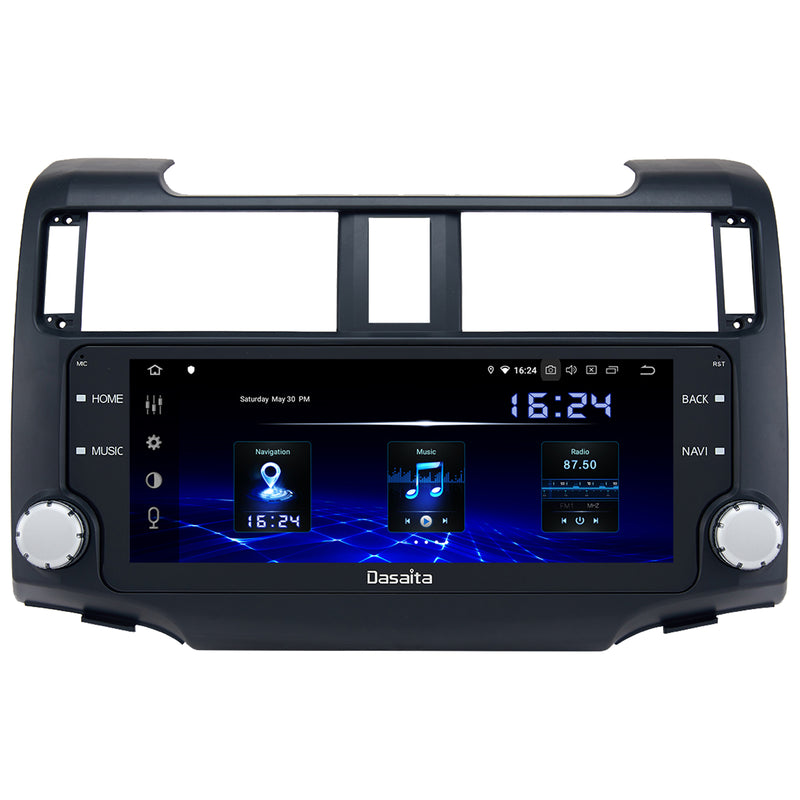 Dasaita MAX11 Toyota 4Runner 2010 2012 2013 2014 2015 2016 2017 2018 2019 Car Stereo 10.25 Inch Carplay Android Auto PX6 4G+64G Android11 Black 1280*480 DSP AHD Radio