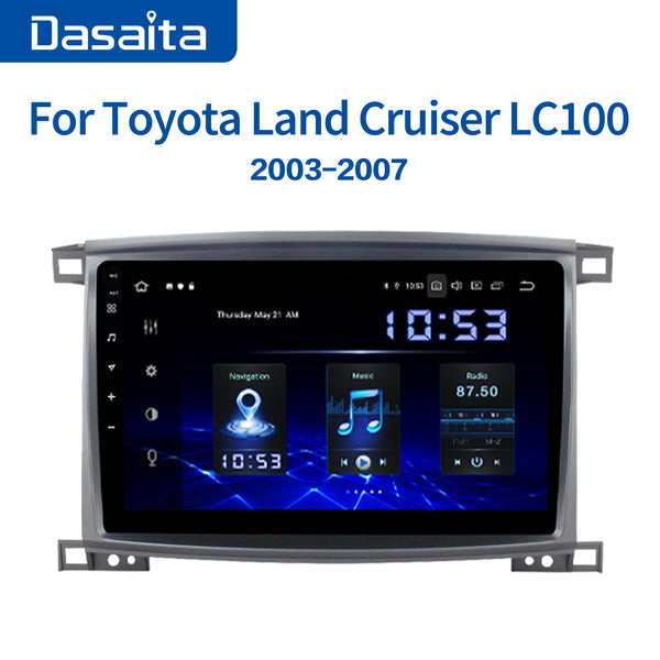 Dasaita MAX10 Toyota land cruiser LC100 2003 2004 2005 2006 2007 Car Stereo 10.2 Inch Carplay Android Auto PX6 4G+64G Android10 1280*720 DSP AHD Radio