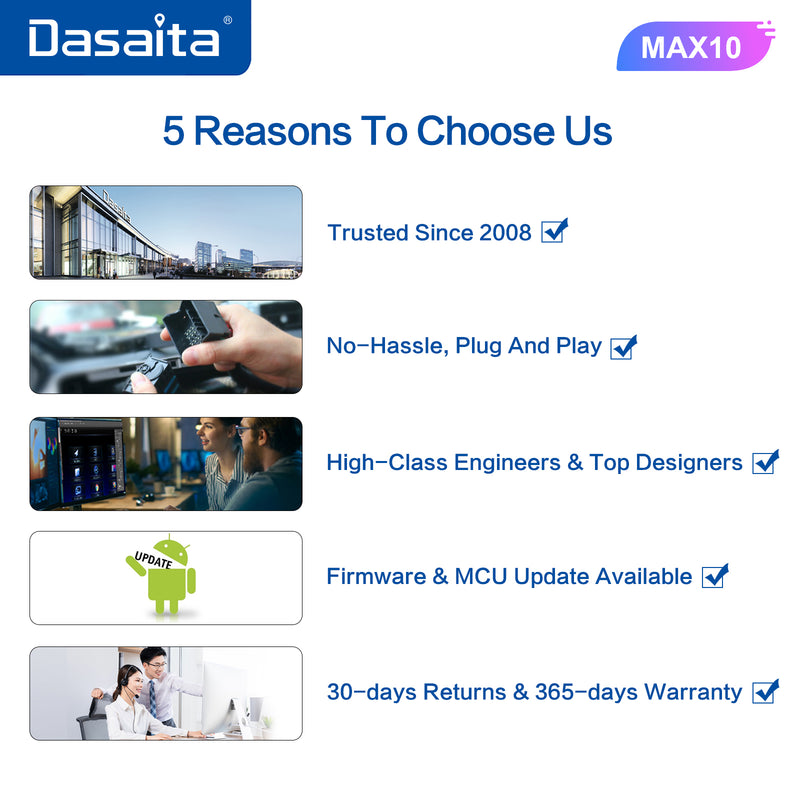 Dasata 9 inch Android 11 car video player for Toyota highlander 2000 2001 2002 2003 2004 2005 2006 with BT GPS Carplay MP3 amplifier