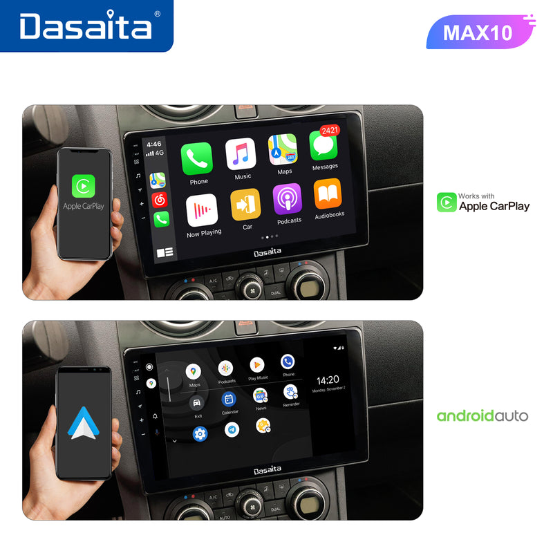 Dasaita MAX10 Nissan Qashqai 2008 2009 2010 2011 2012 2013 2014 Car Stereo 9 Inch Carplay Android Auto PX6 4G+64G Android10 1280*720 DSP AHD Radio