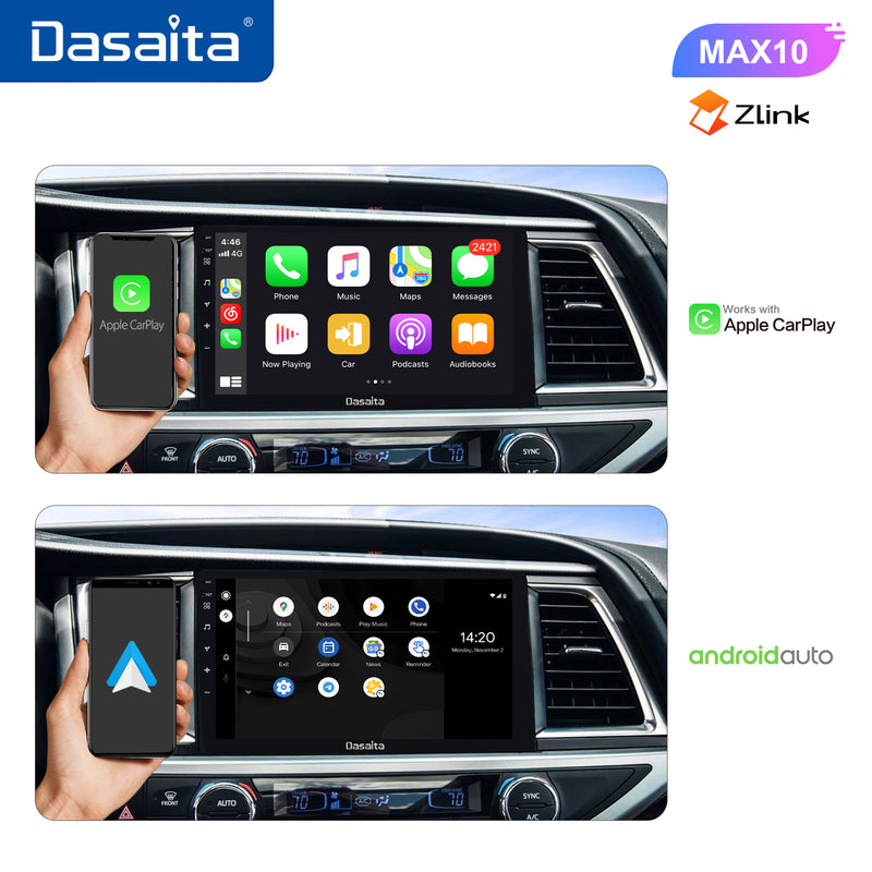 Dasaita MAX11 Toyota Highlander 2015 2016 2017 2018 Car Stereo 10.2 Inch Carplay Android Auto PX6 4G+64G Android10 1280*720 DSP AHD Radio