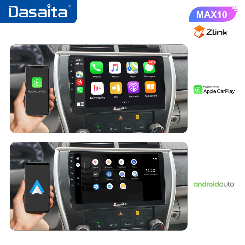 Dasaita MAX11 Toyota Camry 2015 2016 2017 Car Stereo 10.2 Inch Carplay Android Auto PX6 4G+64G Android11 1280*720 DSP AHD Radio