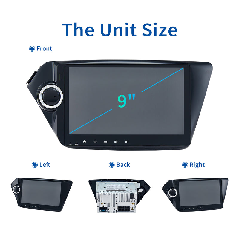 Dasaita MAX11 KIA K2 Rio 2012 2013 2014 2015 2016 Car Stereo 10.2 Inch Carplay Android Auto PX6 4G+64G Android11 1280*720 DSP AHD Radio