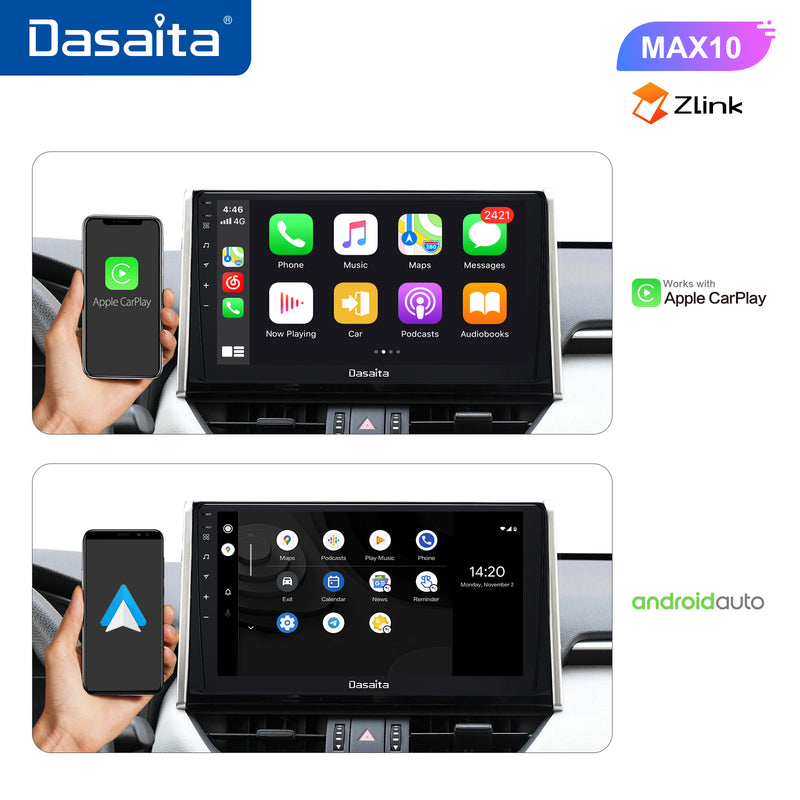 Dasaita MAX11 Toyota RAV4 2019 2020 2021 Car Stereo 10.2 Inch Carplay Android Auto PX6 4G+64G Android10 1280*720 DSP AHD Radio