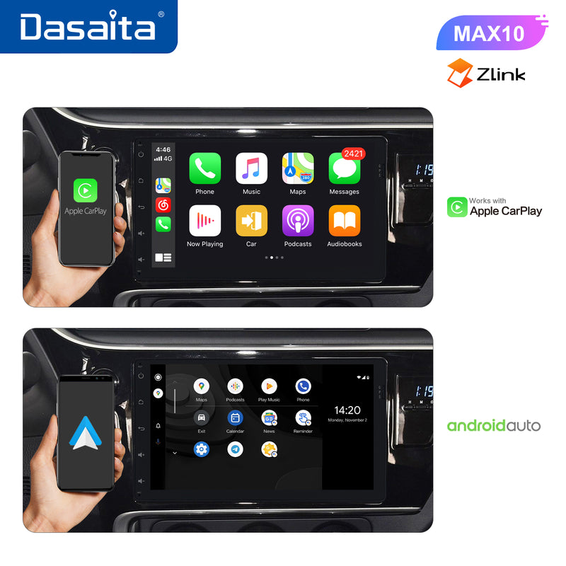 Dasaita MAX Toyota Corolla Sienna Tacoma Prius 2014-2022 Car Stereo 9 Inch Carplay Android Auto PX6 4G+64G Android10/Android11 1280*720 DSP AHD Radio