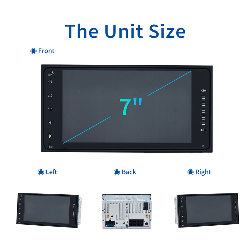 Dasaita MAX11 Toyota Universal 2016 2017 2018 2019 2020 Car Stereo 7 Inch Carplay Android Auto PX6 4G+64G Android11 1024*600 DSP AHD Radio