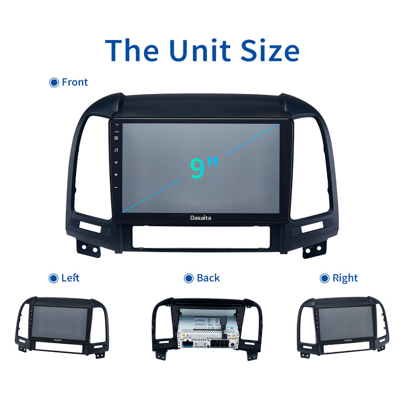 Dasaita MAX11 for Hyundai Santa Fe 2006 2007 2008 2009 2010 2011 2012 LHD Car Radio Apple Carplay Touch screen 1280*720