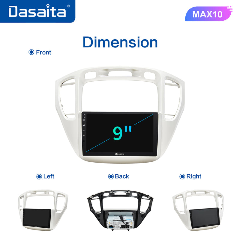 Dasata 9 inch Android 11 car video player for Toyota highlander 2000 2001 2002 2003 2004 2005 2006 with BT GPS Carplay MP3 amplifier