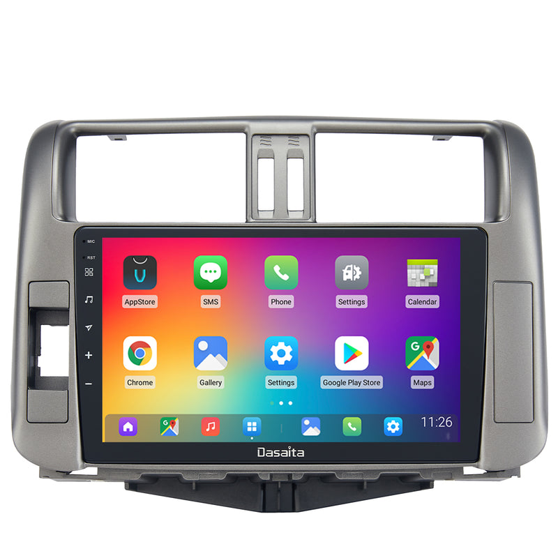 Dasaita Vivid11 Toyota Prado 2010 2011 2012 2013 Car Stereo 9 Inch Wireless Carplay Android Auto PX6 4G+64G Android11 1280*720 DSP AHD Radio