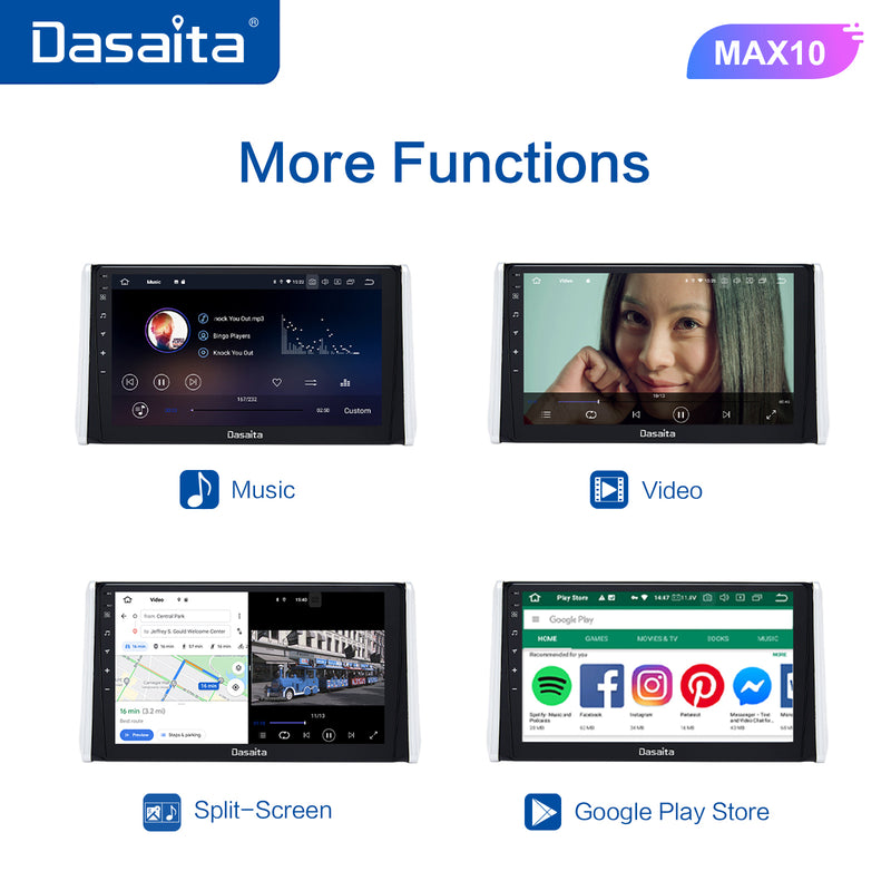 Dasaita MAX11 Toyota RAV4 2019 2020 2021 Car Stereo 10.2 Inch Carplay Android Auto PX6 4G+64G Android10 1280*720 DSP AHD Radio