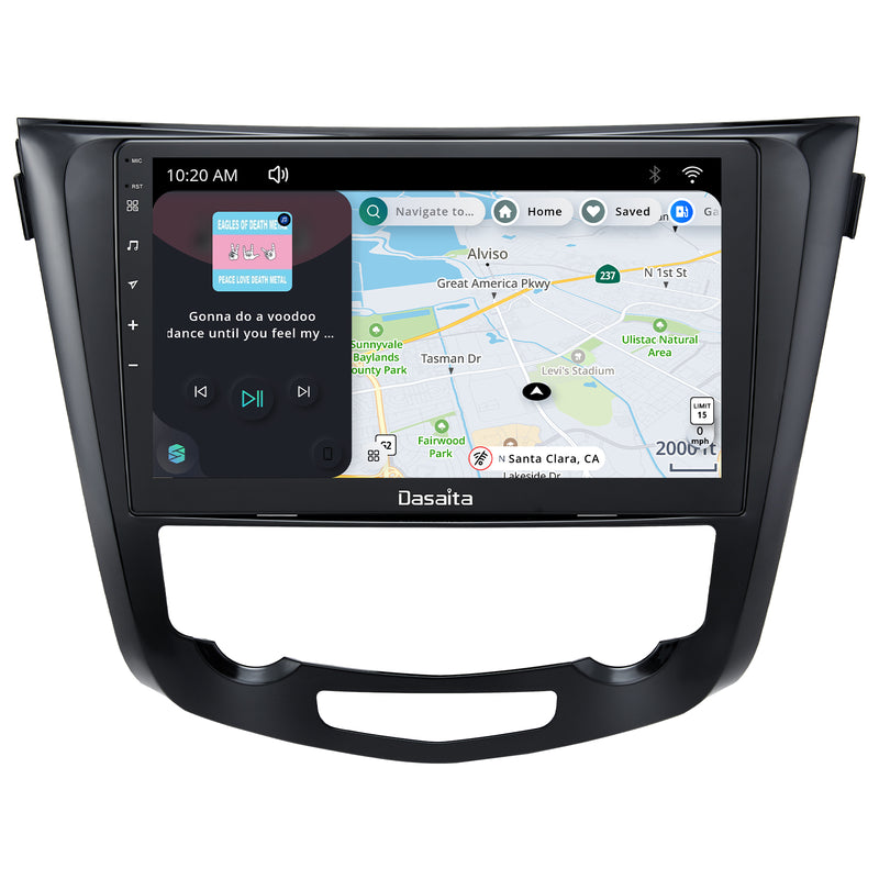 Dasaita Scout10 Nissan X-Trail 2014 2015 2016 2017 2018 2019 2020 Car Stereo 10.2 Inch Carplay Android Auto PX6 4G+64G Android10 1280*720 DSP AHD Radio