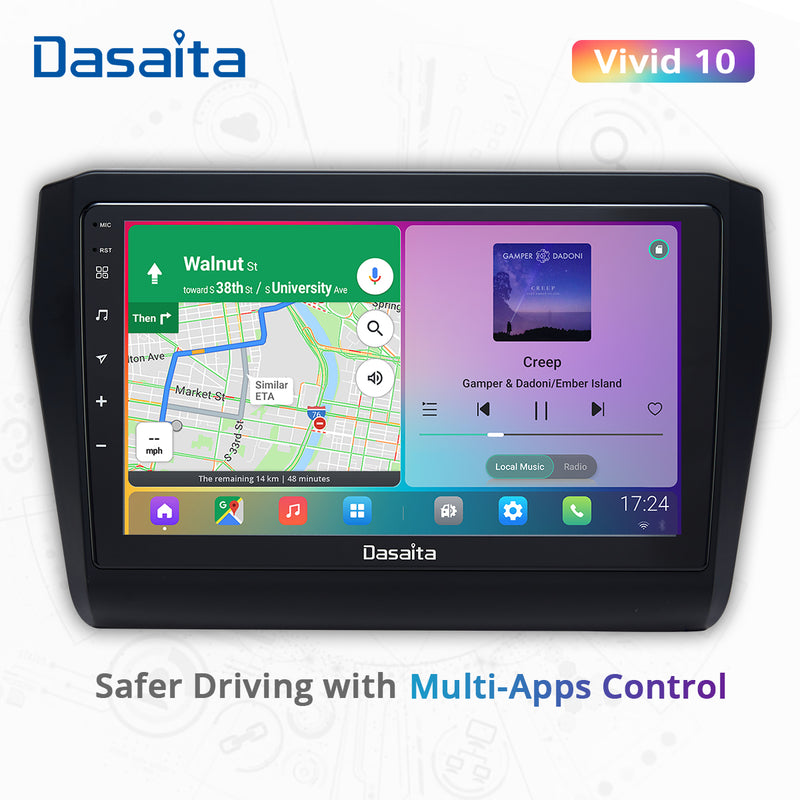 Dasaita Vivid11 for Suzuki Swift 2018-2020 Car Video IPS Touch Screen Support Steering Wheel Control Carplay 1280*720 Stereo