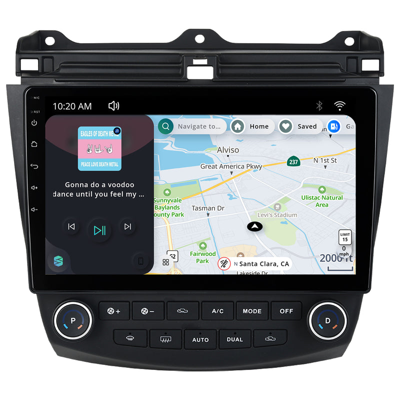 Dasaita Scout10 Honda Accord 2003 2004 2005 2006 2007 Car Stereo Android 10 IPS 2.5D Touch Screen GPS Navigation WIFI USB Carplay Car Radio