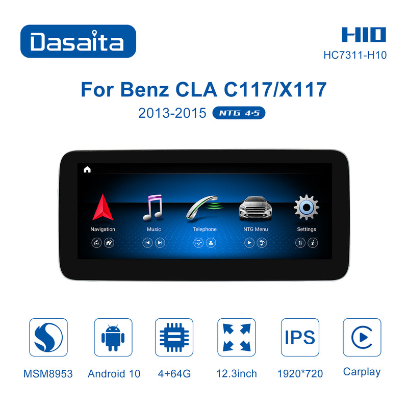 Dasaita for Mercedes Benz G Class W463 NTG4.5 2013-2016 Radio Car Android10 GPS Navigation WIFI 2.5D IPS Touch Screen Stereo