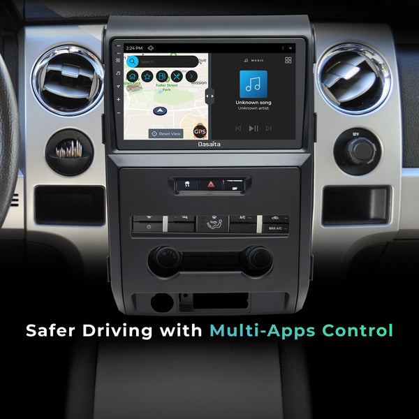 Dasaita Scout10 Ford Raptor F150 2009 2010 2011 2012 Car Stereo 9 Inch Carplay Android Auto PX6 4G+64G Android10 1280*720 DSP AHD Radio