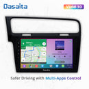 Dasaita Vivid11 VW Golf 7 2012 2013 2014 2015 2016 2017 2018 2019 LHD Car Stereo 10.2" Carplay Android Auto PX6 4G+64G Android11 1280*720 DSP Radio