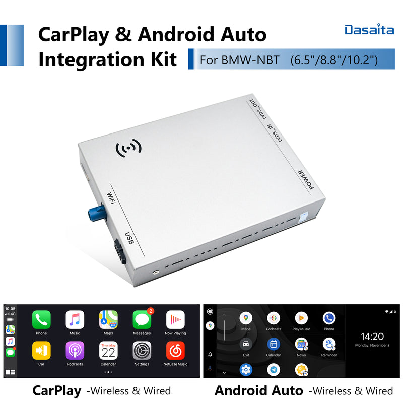 Dasaita BMW CarPlay & Android Auto Integration Kit Retrofit Interface ( Wired & Wireless )