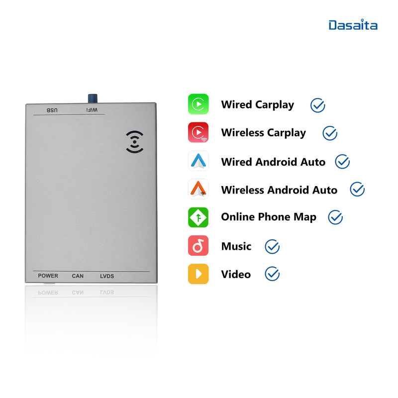 Dasaita Volkswagen CarPlay & Android Auto Integration Kit Retrofit Interface( Wired & Wireless )