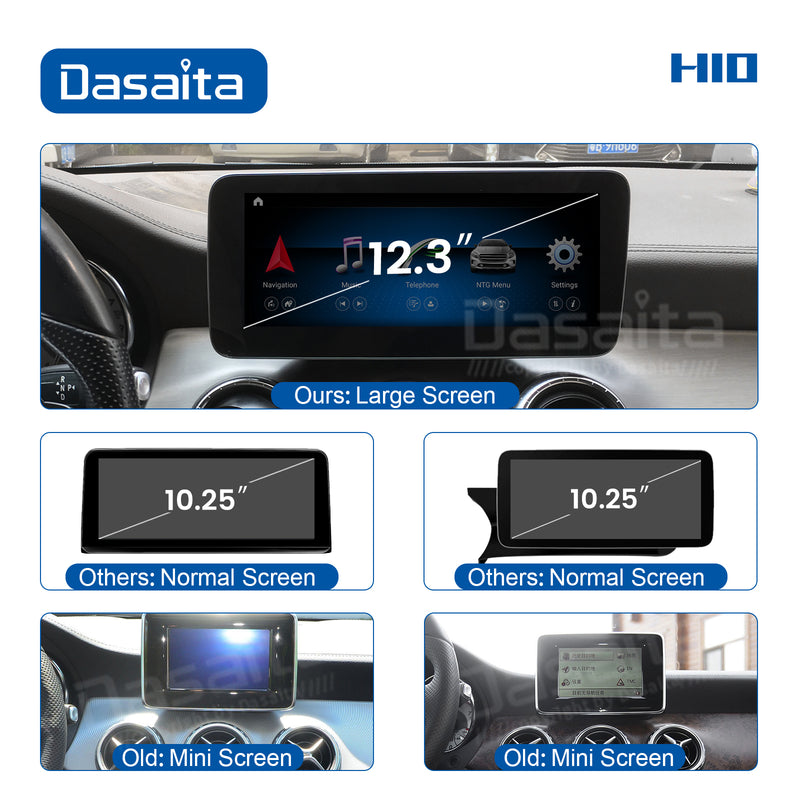 Dasaita 12.3" for Mercedes Benz GLA X156 NTG4.5 2015 Car Radio Android 10 Wireless Carplay BT 4G RAM 64G ROM GPS Navigation Stereo Auto