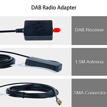 Dasaita Portable Europe USB DAB Universal Extension Antenna Signal Rec