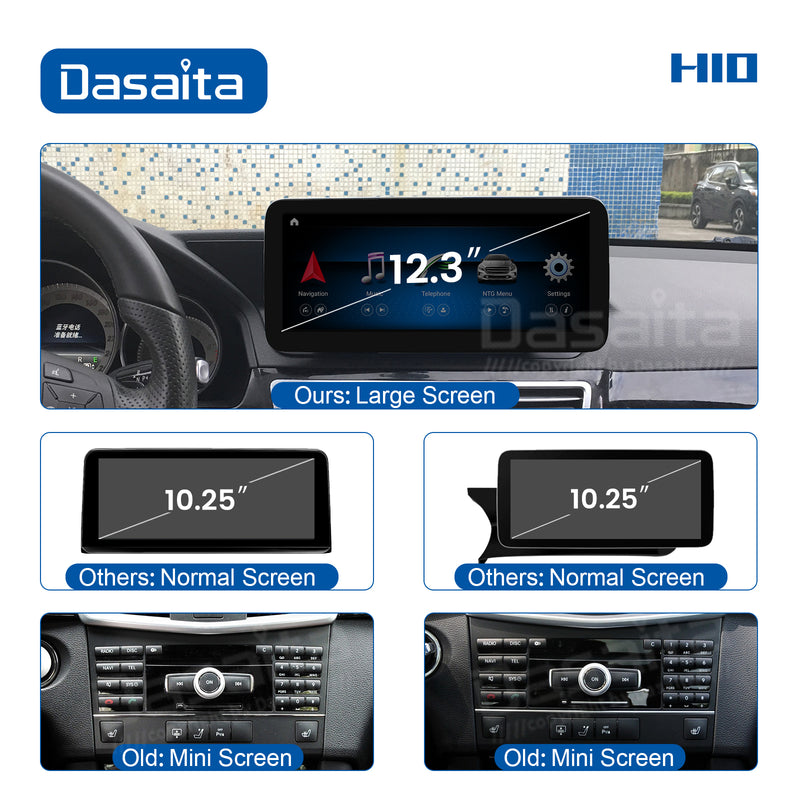 Dasaita 12.3 inch for Mercedes Benz E Class W212 NTG4.0 2010 2011 2012 Car DVD Player GPS Navigation Backup Camera 4+64G Android10 Car Stereo