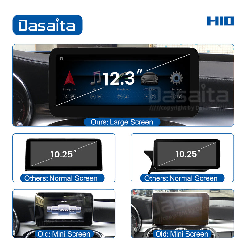 Dasaita 12.3 inch for Mercedes Benz C Class W205 NTG5.0 2015 2016 2017 2018 Car Radio IPS Screen Rear View Camera 4G/64g Android Auto Stereo