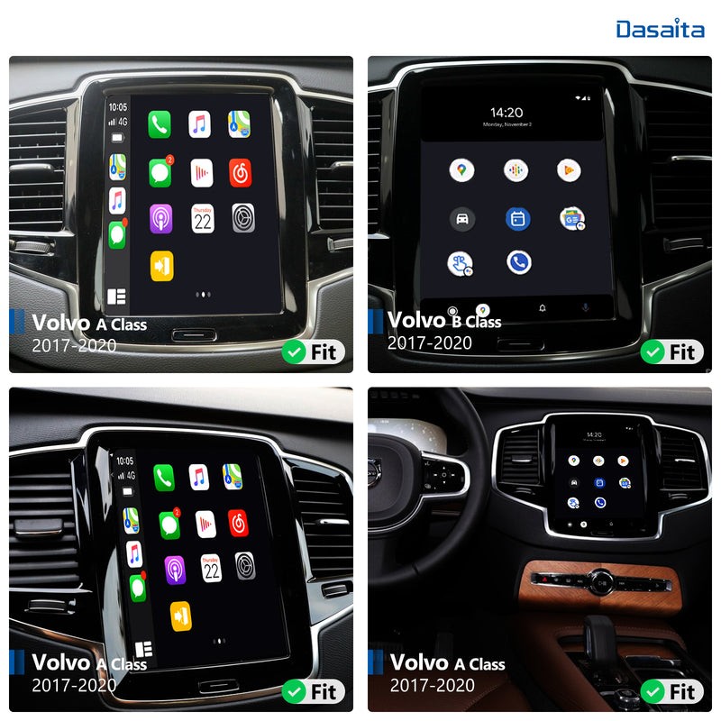 Dasaita Volvo CarPlay & Android Auto Integration Kit Retrofit Interface( Wired & Wireless )