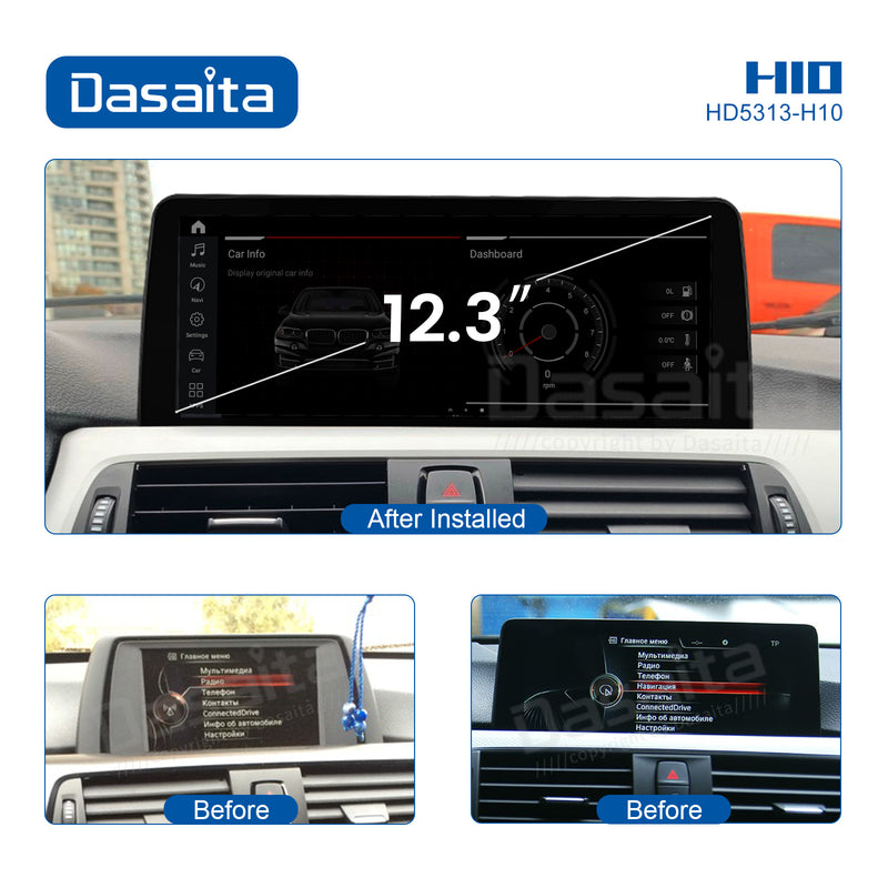Dasaita 12.3'' BMW 3 Series F30/F31/F34/F35 4 Series F32/F33/F36 2013-2016 NBT Car Radio 1920*720 Wifi SWC GPS Car Navigation Original UI Stereo