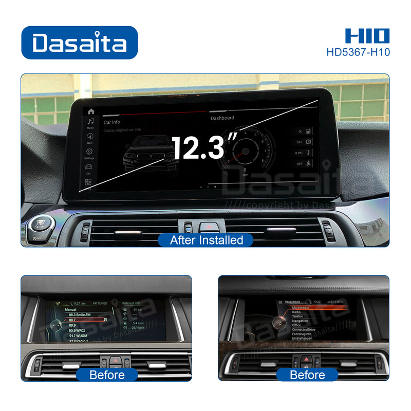 Dasaita 12.3 inch for BMW 7 Series F01/F02 2013 2014 2015 NBT Car GPS Navigation BT IPS HD Output Screen MSM8953 Car Multimedia Radio