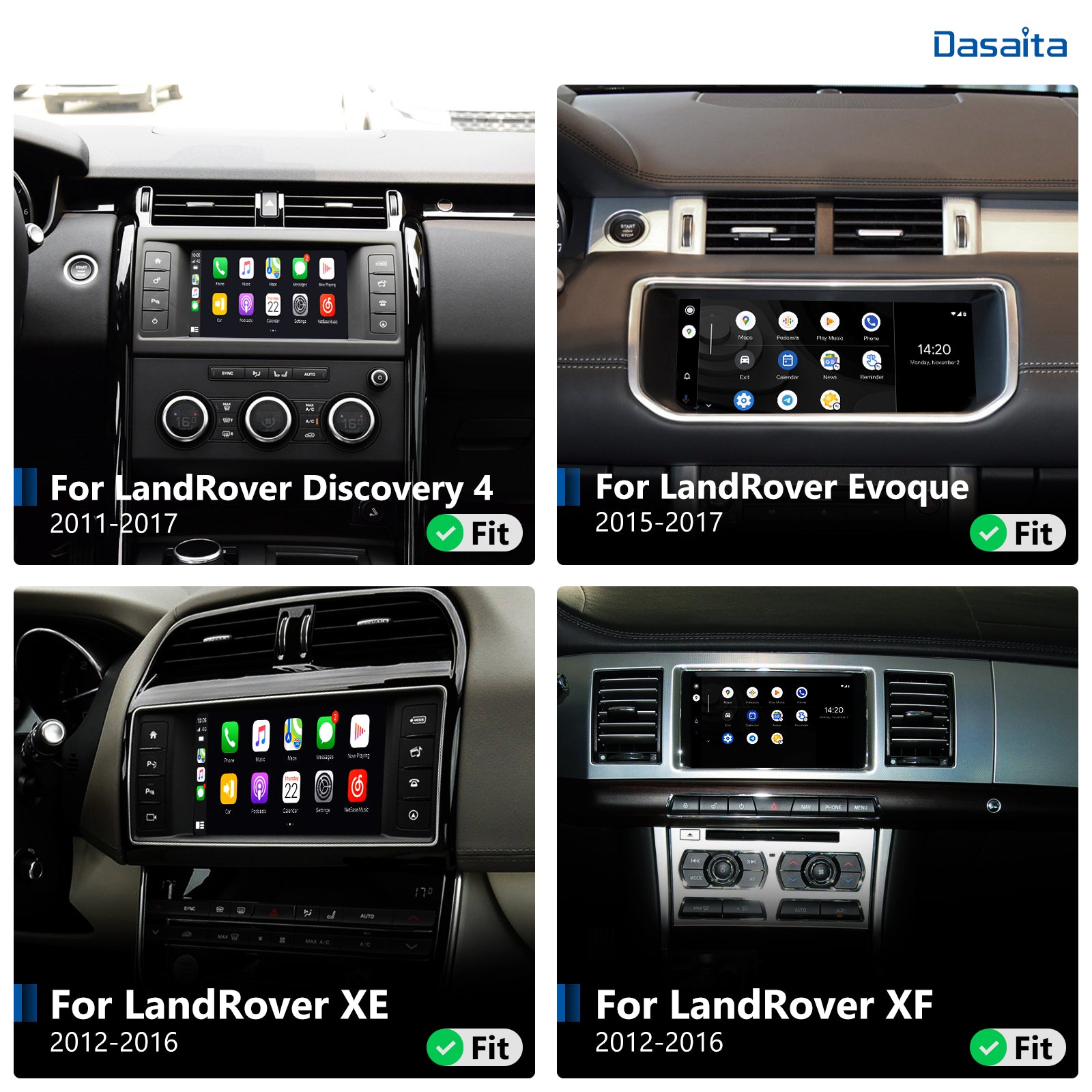 Dasaita JAGUAR CarPlay & Android Auto Integration Kit Retrofit Interface( Wired & Wireless )