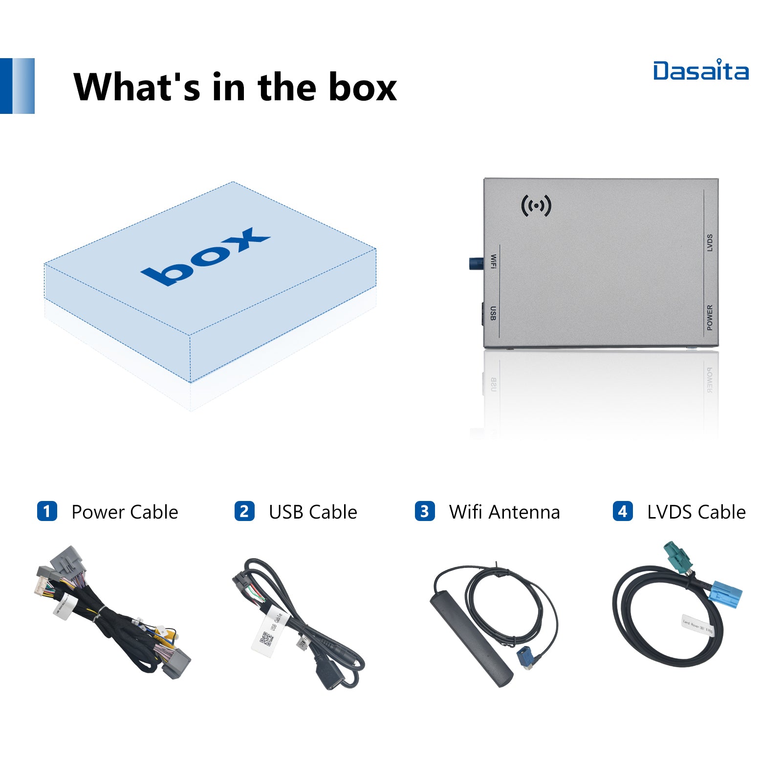 Dasaita JAGUAR CarPlay & Android Auto Integration Kit Retrofit Interface( Wired & Wireless )