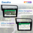 Dasaita Vivid11 VW Golf 7 2012 2013 2014 2015 2016 2017 2018 2019 LHD Car Stereo 10.2" Carplay Android Auto PX6 4G+64G Android11 1280*720 DSP Radio