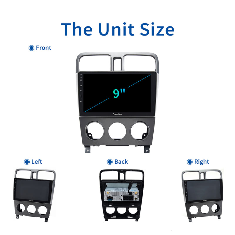 Dasaita MAX11 Subaru Forester 2 2004 2005 2006 2007 Car Stereo 9 Inch Carplay Android Auto PX6 4G+64G Android11 1280*720 DSP AHD Radio