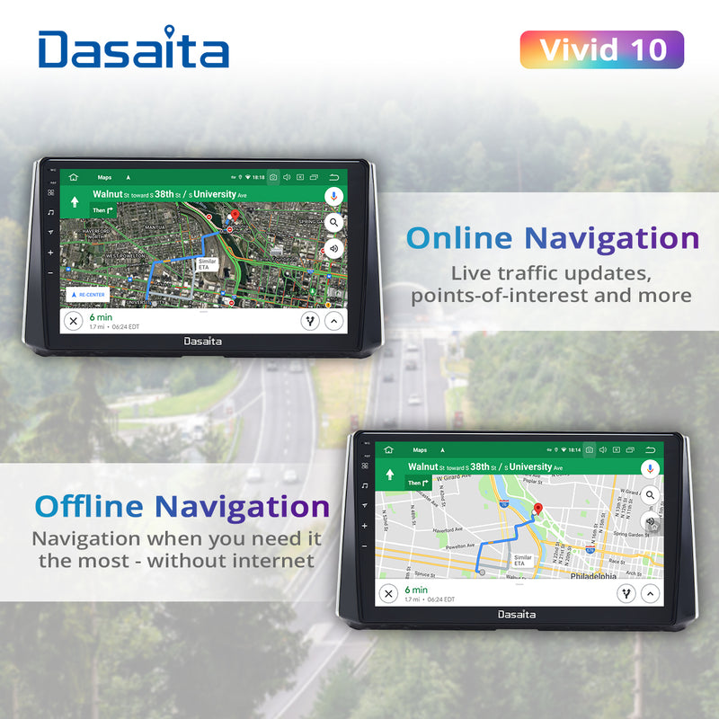 Dasaita Vivid11 Toyota Corolla 2019 2020 2021 Car Stereo 10.2 Inch Carplay Android Auto PX6 4G+64G Android11 1280*720 DSP AHD Radio
