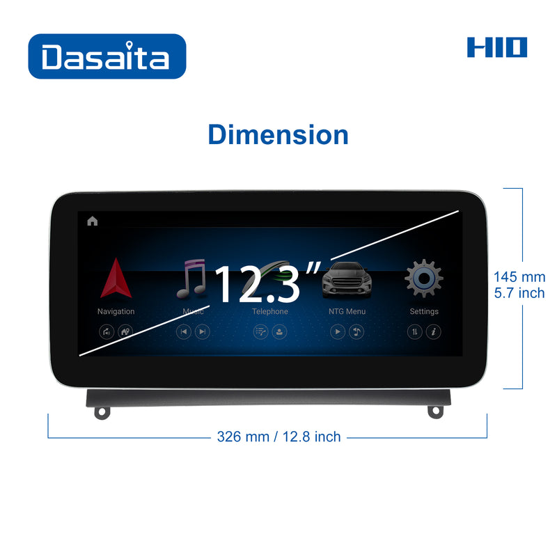 Dasaita 12.3" for Mercedes Benz C Class W204 NTG4.0 2008 2009 2010 Radio for Car Android10 Original UI GPS Navigation Car Stereo